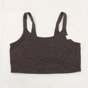 NWT Sz Medium AERIE Offline Seamless Bralette Purple and Black Comfy Bra NEW!